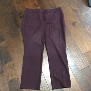 Ann Taylor plum ankle pants
